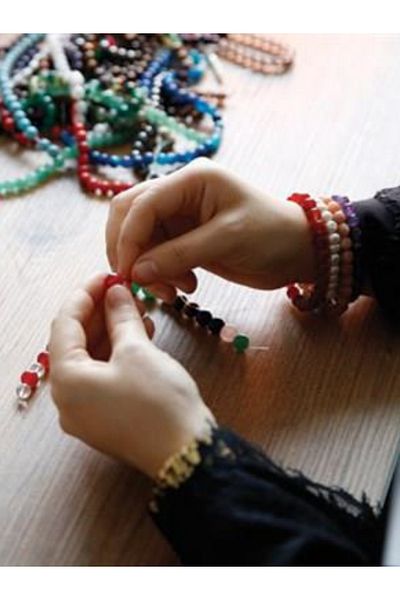 Zeynep Büyükbay Custom Drawing Prayer Beads 33 Pieces (Natural Stone Prayer Per Person)