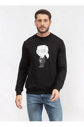 Karl Lagerfeld Bisiklet Yaka Siyah Erkek Sweatsh rt 705071500951 Fiyat Yorumlar Trendyol