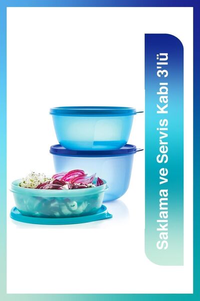Tupperware Saklama ve Servis Kabı 3'lü Set