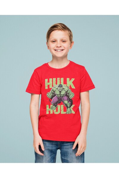 SEDİRLİ Tricou de vară pentru copii din bumbac imprimat Hulk