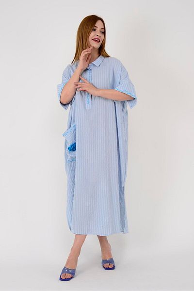Park Moda Adn001 Blunt Double Slit Oversize Dress
