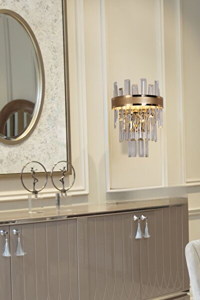 Apliqa Diandra Tekli Gold Kaplama 8 Watt 3 Renk Ledli Yatak Başı ,salon Led A...