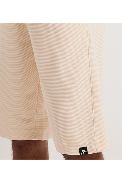 Aeropostale Men's Beige Elastic String Waistband Shorts