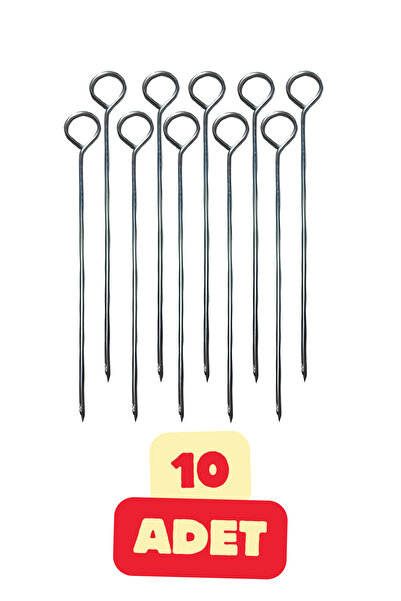 Vekorr 10 Adet Airfryer Şiş Teli Izgara Şiş Tel Paslanmaz Çelik Pişirme Teli