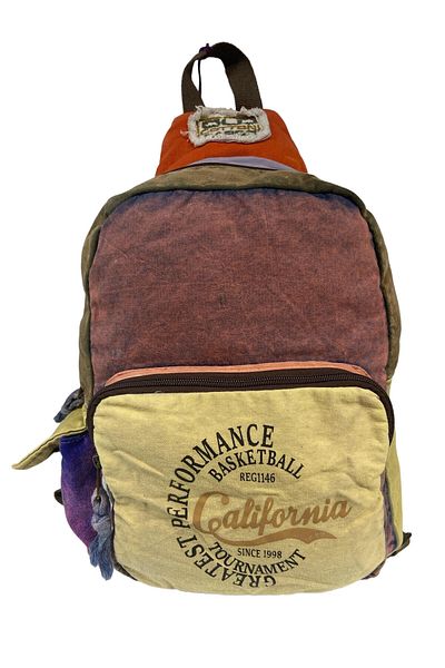Old Cotton Vintage Design Laptop Backpack - Quality and Compartment, New Minola 5086