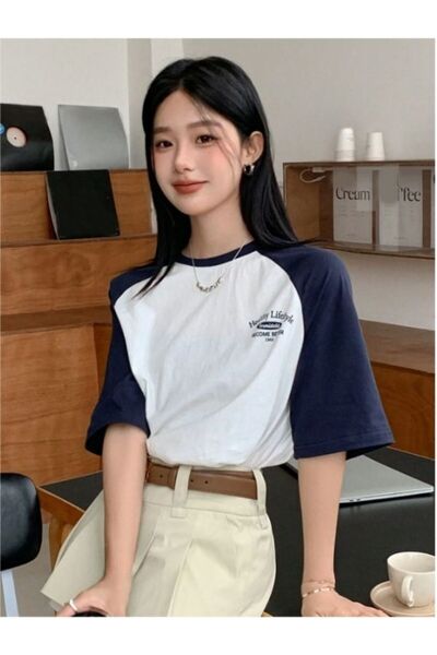 MOONBULL Μπλουζάκι Unisex Oversize Healty LifeStyle με στάμπα Raglan