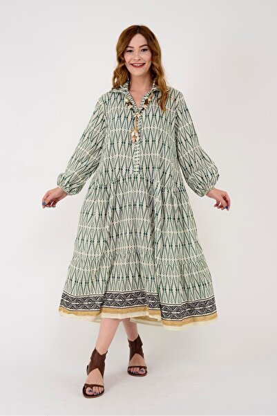 Park Moda AN10385 MARIN - Rochie detaliată cu nasturi