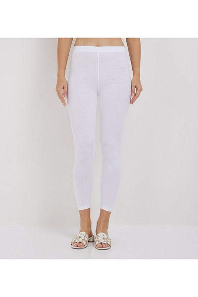 Aeropostale Women's White Plain Leggings