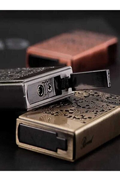 HK GİFT SHOP Geniş Metal rüzgar geçirmez puro çakmak Jet Torch gaz alevleri olağandışı çakmak