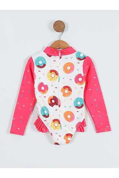 LİNOTTİ Girl's Long Sleeve Swimsuit