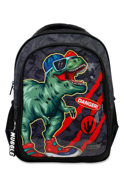 uzaktangelir Școala primară Muggle Danger Dino ghiozdan negru