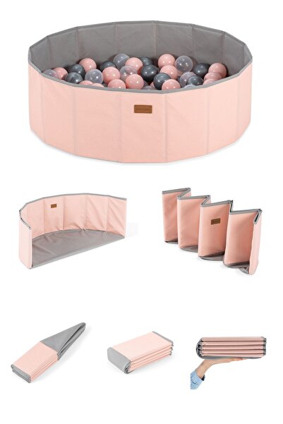 Wellgro Katlanır Aktivite Ve Top Havuzu, 150 Toplu - Pembe