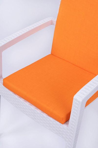 ALTINPAMUK Orange Daisy Sponge Chair - Special Stitched, Backrest, Lace Up 40x83 Cm