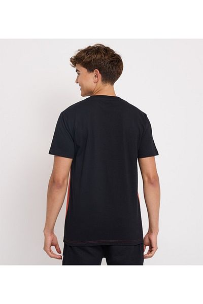 Aeropostale Men's Multicolor Color Block Crew Neck Short Sleeve T-Shirt