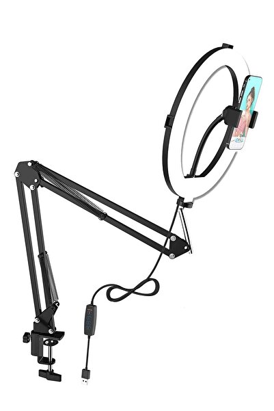 XINMENG Metal Flexible Masaüstü Sıkıştırmalı Youtuber Ring Light Led Selfie Ç...