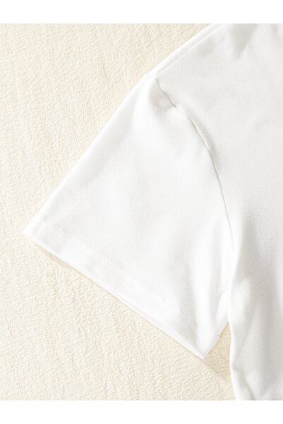 Let's Wear Premium κοριτσίστικο μπλουζάκι - Εκτύπωση «I love My Mom», Crew Neck