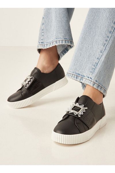 Celeste Womens' Embellished Slip-On Sneakers