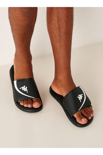 Kappa Men's Logo Print Slip-On Slide Sandals