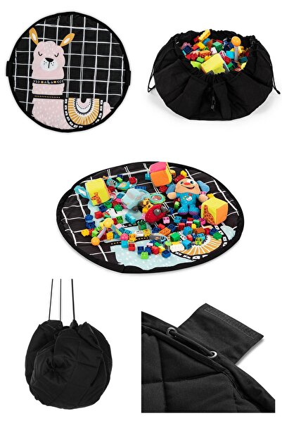 Wellgro Sevimli Lama Oyun Halısı-pembe, Oyuncak Çantası