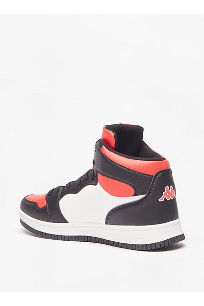 Kappa Men's Logo Print High Cut Lightweight Sneakers with Lace-Up Closure