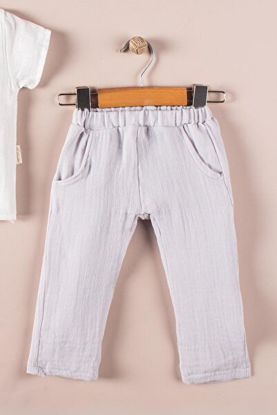 Lamonde Unisex Muslin Baby Double Set - Short Sleeve, 100% Cotton, 6-18 Months