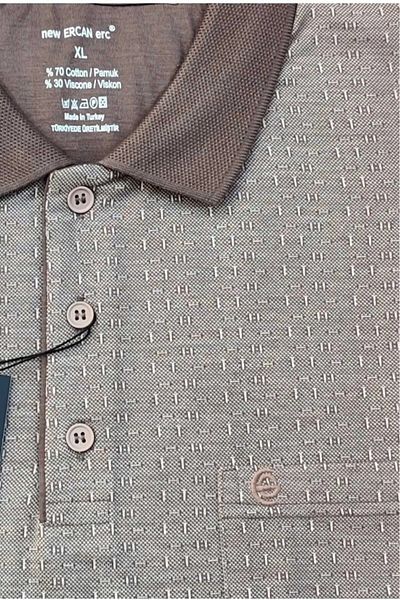 ercan triko [Ercan]Large Size Collar Pocket Father T-Shirt Top Quality Product