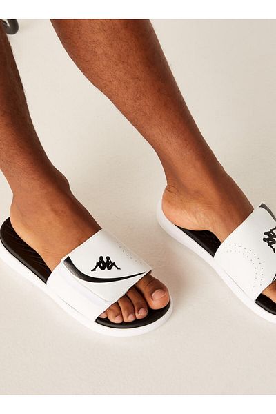 Kappa Men's Logo Print Slip-On Slide Sandals