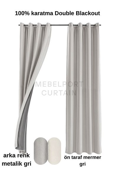 MebelPort Curtain 100% Bird Eye Stitched Double Blackout - Two Wings