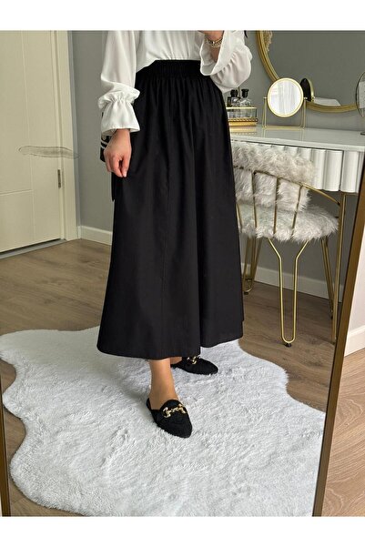 MOLAMODDA Поплінова спідниця з кишенями та еластичною талією