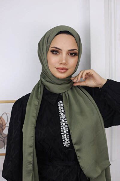 Zerlinda Yoryo Saten Abiyelik Şal (Parlak ve Mat Çift Yüz)