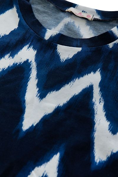 koza iç giyim Set de pijamale de tricou cu cravată în față din bumbac pentru femei