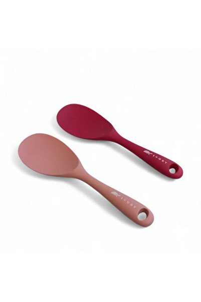 CEPHOME Silikon Isıya Dayanıklı Kaliteli Pilav Kaşık Seti