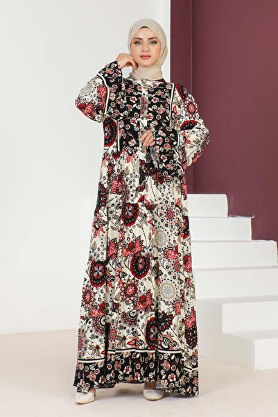 SGS Μαύρο φόρεμα Hijab - Φαρδύ μανίκι