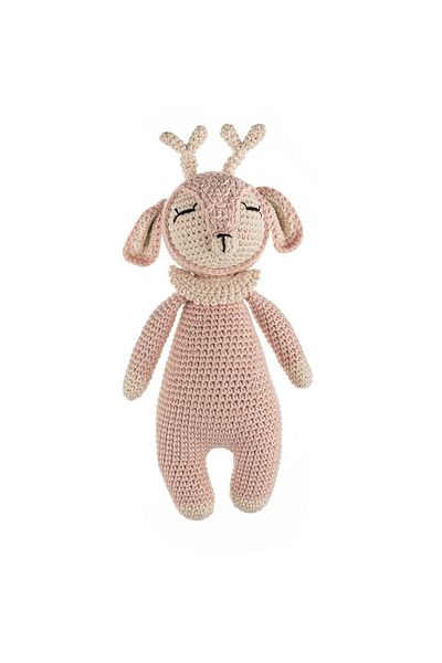 Wellgro Cuddly Amigurumi Deer Toy -powder