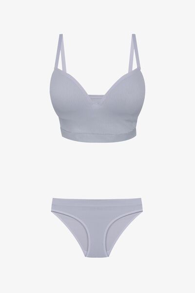 koza iç giyim Γυναικείο κοστούμι σουτιέν με ραβδώσεις