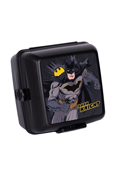 WİGGLE Wiggle Batman 4 Bölmeli Çocuk Beslenme Kutusu - Yemek Saklama Kabı Kaşık ve Çatallı