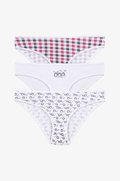 koza iç giyim Chiloți din bumbac, cu model, din 3 piese