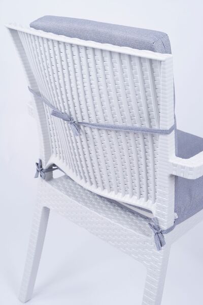 ALTINPAMUK Gray Daisy Sponge Chair - Special Stitched, Backrest, Lace-up, 40x83 cm