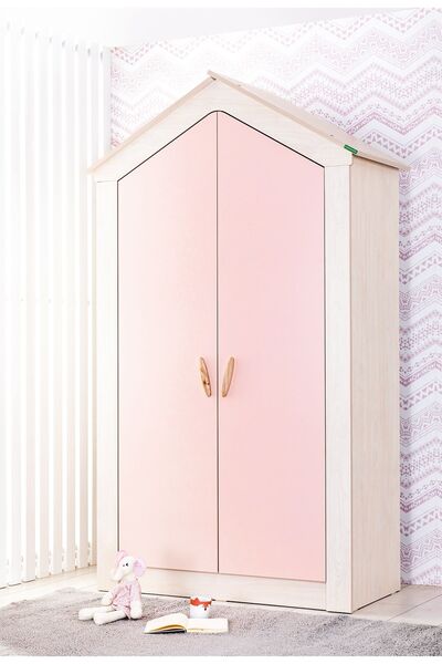 CAPLOONBA Pink House 2 Kapaklı Dolap