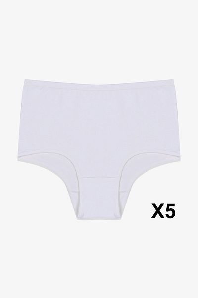 koza iç giyim Chiloți din Lycra cu talie foarte înaltă, 5 piese