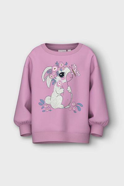 Name it NMFVALONA LS - Дълъг суичър с квадратни рамки унисекс