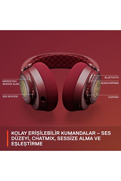 SteelSeries Arctis Nova 7 Wireless ve Bluetooth Dragon Edition Kablosuz Oyuncu Kulaklığı