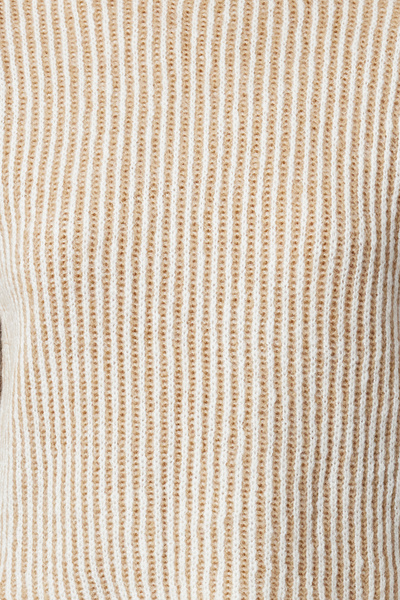 Trendyol Collection Πλεκτό πουλόβερ Camel Crop με απαλή υφή με λαιμόκοψη TWOAW25KZ00000