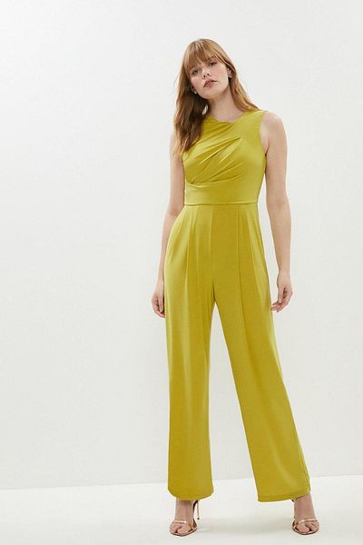 Coast BCC01167 Model Twist Neck Detailed Jumpsuit