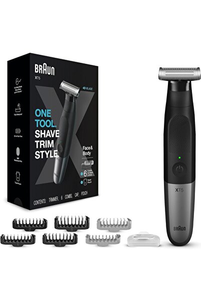 Braun Series X 4D-Blade, Islak ve Kuru, 6 Alet, Hassasiyet ve kontrol, Yüz ve Vücut, SkinGuard - XT5200