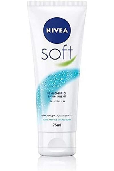 Store 75 ml New Soft Cream - Moisturizing Care Cream, for Face and Body, with Jojoba Oil and Vitamin E C