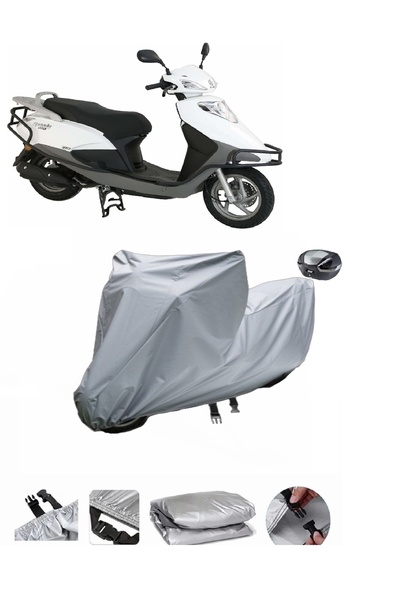 BODYGARD Abush Speedy 100i - مشمع دراجة نارية سميك للغاية وحقيبة خلفية