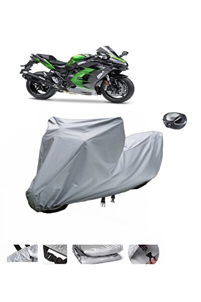 BODYGARD Kawasaki Ninja H2 - مشمع دراجة نارية سميك للغاية ومتوافق مع حقيبة الخلف