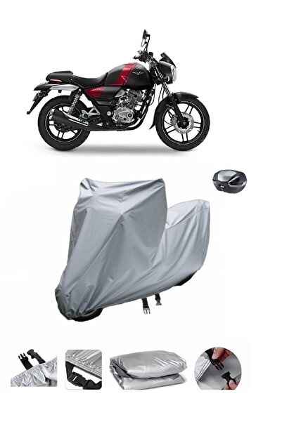 BODYGARD Bajaj V 15 - مشمع دراجة نارية سميك للغاية وحقيبة خلفية متوافقة