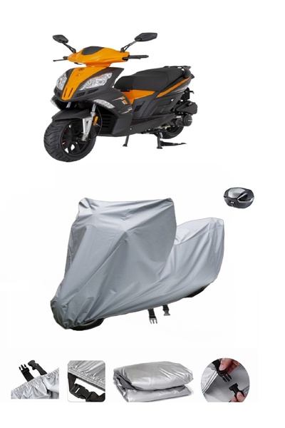 BODYGARD Mondial 125 Mash - مشمع دراجة نارية سميك للغاية ومتوافق مع حقيبة الظهر